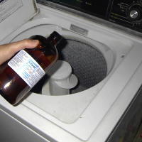 Spray Colloidal Silver in Laundry Rinse Cycle