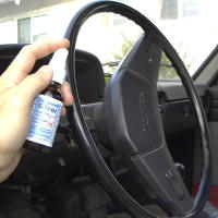 Spray Colloidal Silver on Steering Wheel
